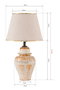 Opviq TM274 Lámpara de mesa Crema y Dorado